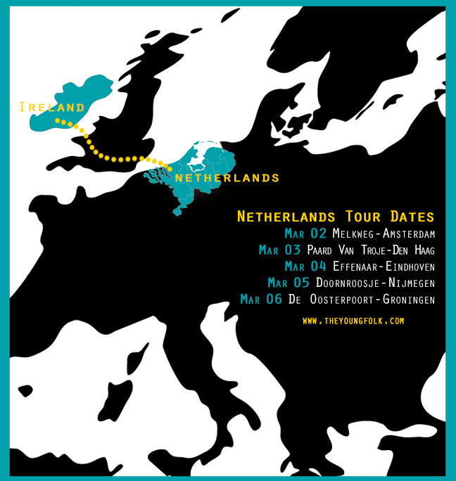 ireland/netherlands map